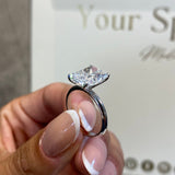 Classic 4.0 CT Radiant Moissanite Engagement Ring with Solitaire Design 4