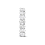 Stunning 3.8 TCW Oval Moissanite Stones Full Eternity Wedding Bands 3