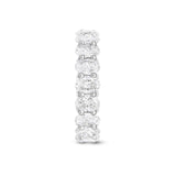 Stunning 3.8 TCW Oval Moissanite Stones Full Eternity Wedding Bands 3