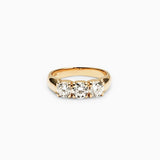 1.50 CT Round Three Stones CVD EF/VS Diamond Wedding Band 12