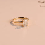 Stunning 1.0 - 2.0 CT Emerald Moissanite Engagement Ring with Solitaire Design 2