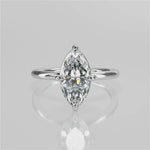 Stunning 1.05 CT Marquise Moissanite Engagement Ring with Solitaire Design 1