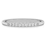 Stunning 0.10 TCW Round Moissanite Stones Half Eternity Wedding Bands 4