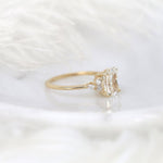 Stunning 2 CT Cushion Moissanite Engagement Ring with Cluster Design 3