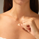 0.50 CT Round Moissanite Diamond Solitaire Pendant Necklace in Solid Gold 6