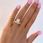 Stunning 3.0 CT Radiant Moissanite Engagement Ring in Hidden Halo Design 9