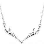 Round Cut Cubic Zirconia in 925 Sterling Silver Necklace 1