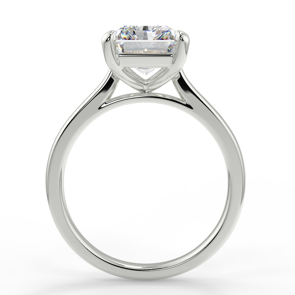 Stunning 2.50 CT Radiant Moissanite Engagement Ring with Solitaire Design 6