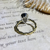 Stunning 3.0 CT Pear Moissanite Engagement Ring with Bezel Design 10