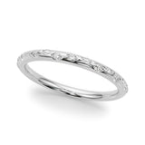 Stunning 0.20 TCW Round Moissanite Stones Flush Wedding Bands 1