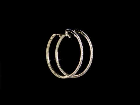 Round Cut Cubic Zirconia in 925 Sterling Silver Earrings 10