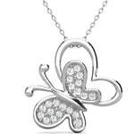Round Cut Cubic Zirconia in 925 Sterling Silver Necklace 1