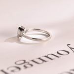 Stunning 1.0 - 2.0 CT Emerald Moissanite Engagement Ring With Cluster & Bezel Design 10