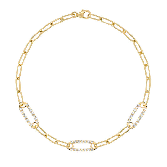 2.8 CT Round April Diamond Lab Made Diamond- April Birthstone Bracelet 1