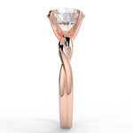Stunning 2.0 CT Round Moissanite Engagement Ring with Solitaire Design 10