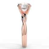 Stunning 2.0 CT Round Moissanite Engagement Ring with Solitaire Design 10