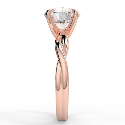 Stunning 2.0 CT Round Moissanite Engagement Ring with Solitaire Design 10