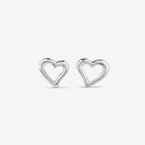 Round Cut Cubic Zirconia in 925 Sterling Silver Earrings 2