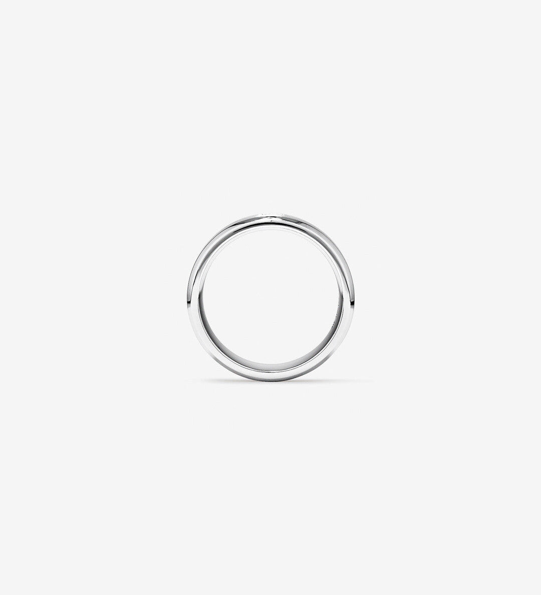 0.15 CT Cushion Moissanite Flush Men's Wedding Band in Solid Gold 2