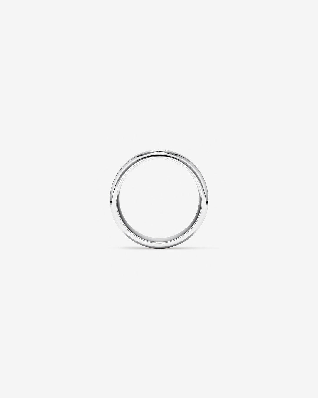 0.15 CT Cushion Moissanite Flush Men's Wedding Band in Solid Gold 2