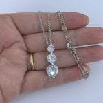 Round Cut Cubic Zirconia in 925 Sterling Silver Necklace 2