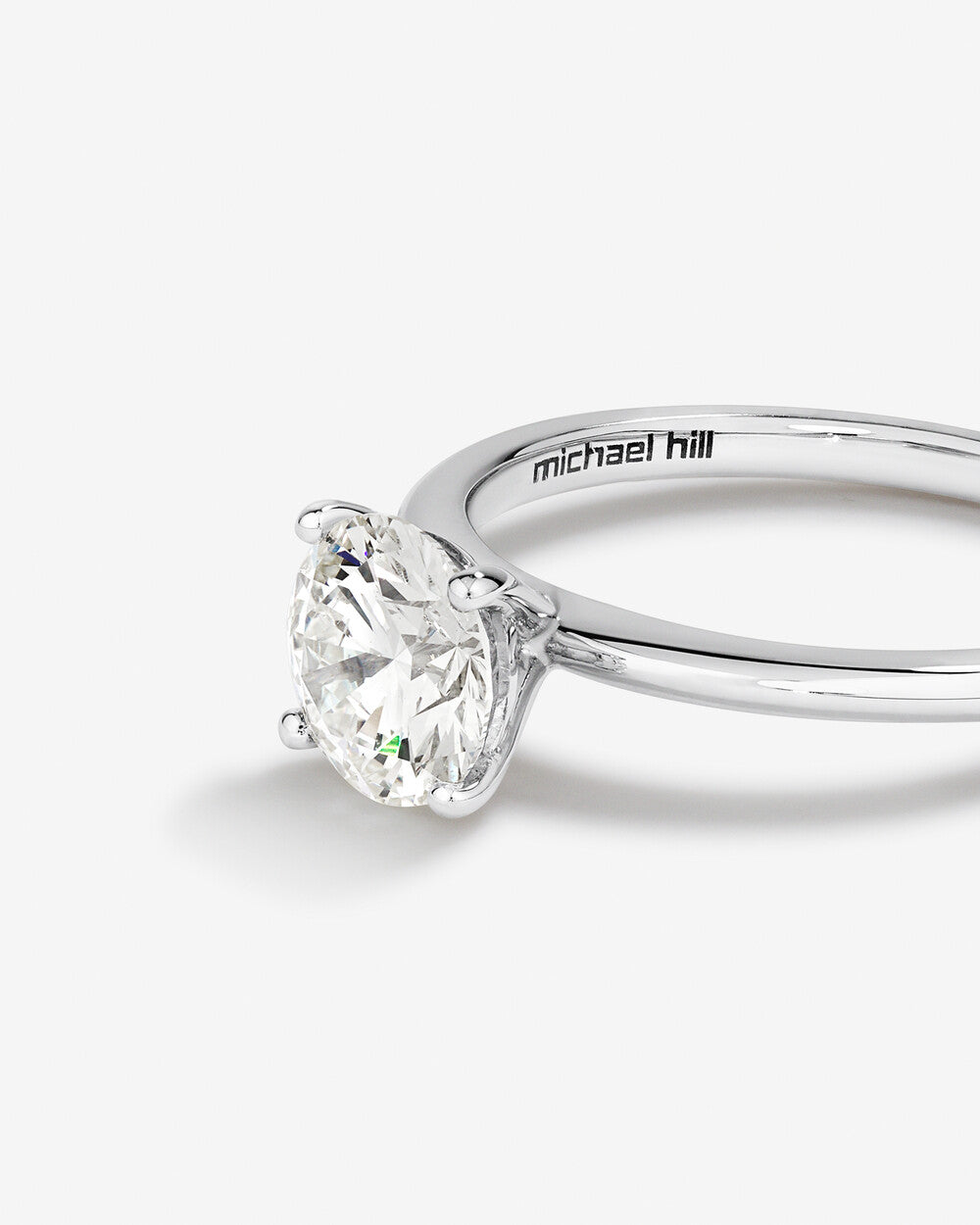 Stunning 1.25 CT Round Moissanite Engagement Ring Solitaire Design 3