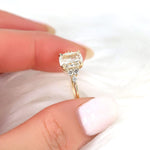 Stunning 2 CT Cushion Moissanite Engagement Ring with Cluster Design 4
