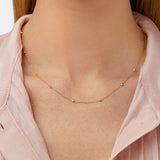 Round Cut Cubic Zirconia in 925 Sterling Silver Necklace 5