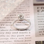 Stunning 1.0 CT Round Moissanite Engagement Ring with Hidden Halo Design 9