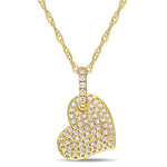 Round Cut Cubic Zirconia in 925 Sterling Silver Necklace 12