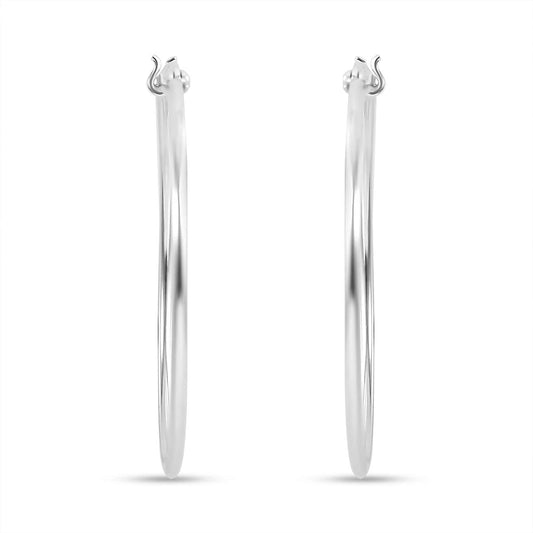Round Cut Cubic Zirconia in 925 Sterling Silver Earrings 1
