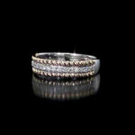 Round Cut Cubic Zirconia in 925 Sterling Silver Wedding Bands 11