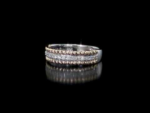 Round Cut Cubic Zirconia in 925 Sterling Silver Wedding Bands 11