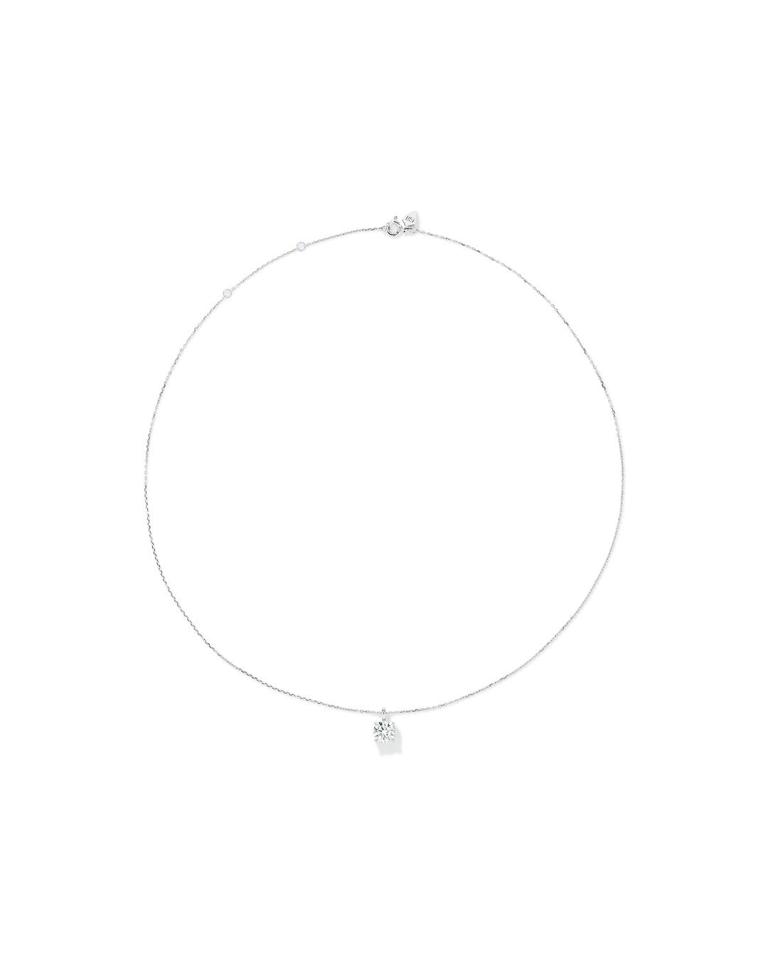 Round Cut Cubic Zirconia in 925 Sterling Silver Necklace 3