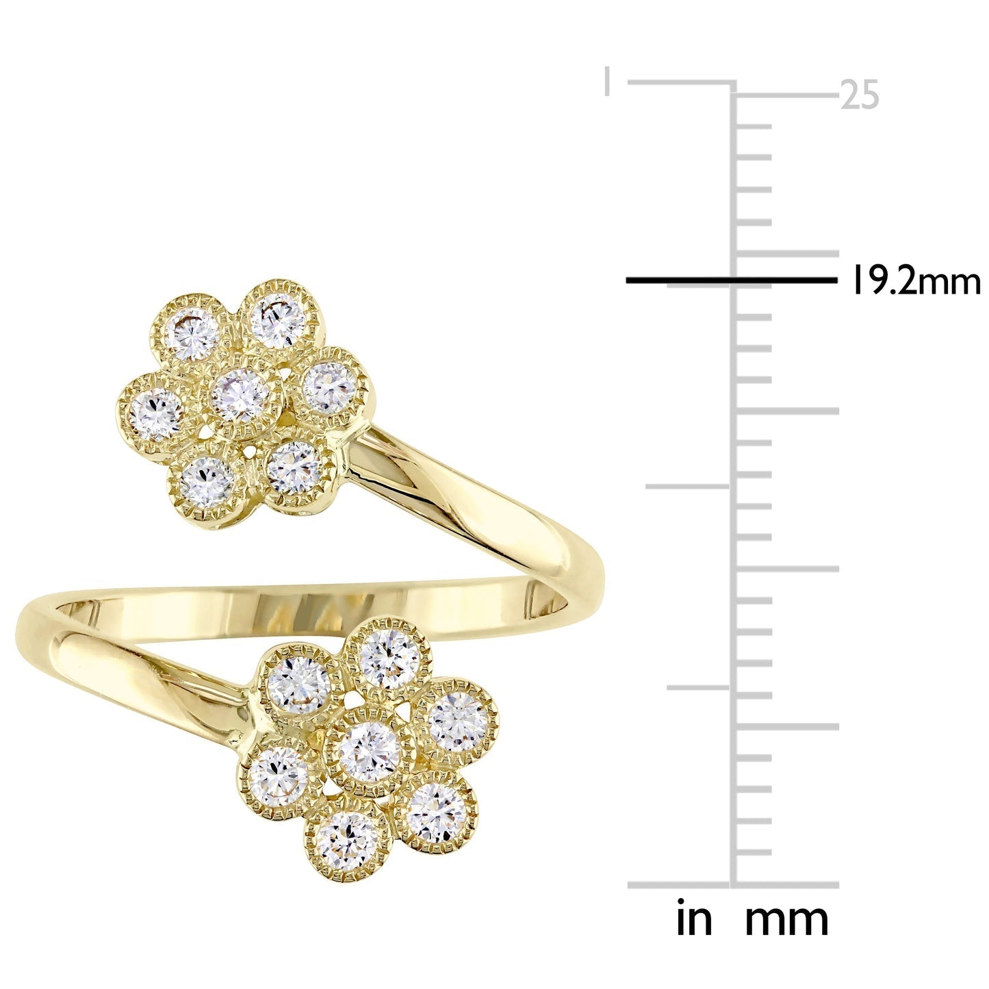 Round Cut Cubic Zirconia in 925 Sterling Silver Wedding Bands 6