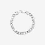 Round Cut Cubic Zirconia in 925 Sterling Silver Bracelet 4