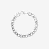 Round Cut Cubic Zirconia in 925 Sterling Silver Bracelet 4