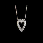 Round Cut Cubic Zirconia in 925 Sterling Silver Necklace 8