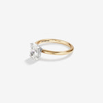 Stunning 1.25 CT Oval Moissanite Engagement Ring in Solitaire Design 2