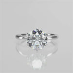 Stunning 2.0 CT Round Moissanite Engagement Ring with Solitaire Design 1