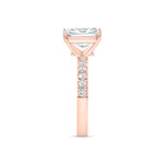 Stunning 3.75 CT Radiant Moissanite Engagement Ring with Pave Design 3