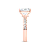 Stunning 3.75 CT Radiant Moissanite Engagement Ring with Pave Design 3