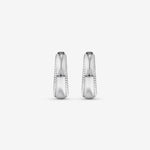 Round Cut Cubic Zirconia in 925 Sterling Silver Earrings 2