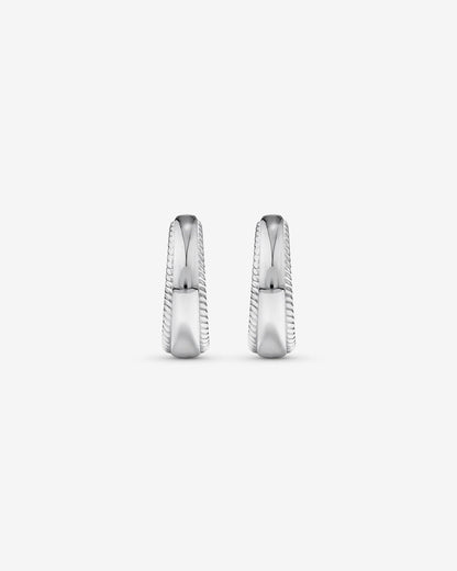 Round Cut Cubic Zirconia in 925 Sterling Silver Earrings 2