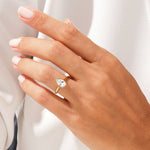 Stunning 1.0-2.0 CT Pear Moissanite Engagement Ring with Dainty Design 7