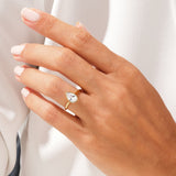 Stunning 1.0-2.0 CT Pear Moissanite Engagement Ring with Dainty Design 7