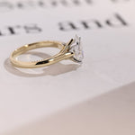 Stunning 1.0 - 2.0 CT Marquise Moissanite Engagement Ring Solitaire Style 9