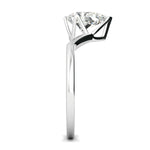Stunning 0.5 CT Pear Moissanite Stones Engagement Ring In Solitaire Design 4