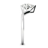 Stunning 0.5 CT Pear Moissanite Stones Engagement Ring In Solitaire Design 4