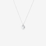 Round Cut Cubic Zirconia in 925 Sterling Silver Necklace 1